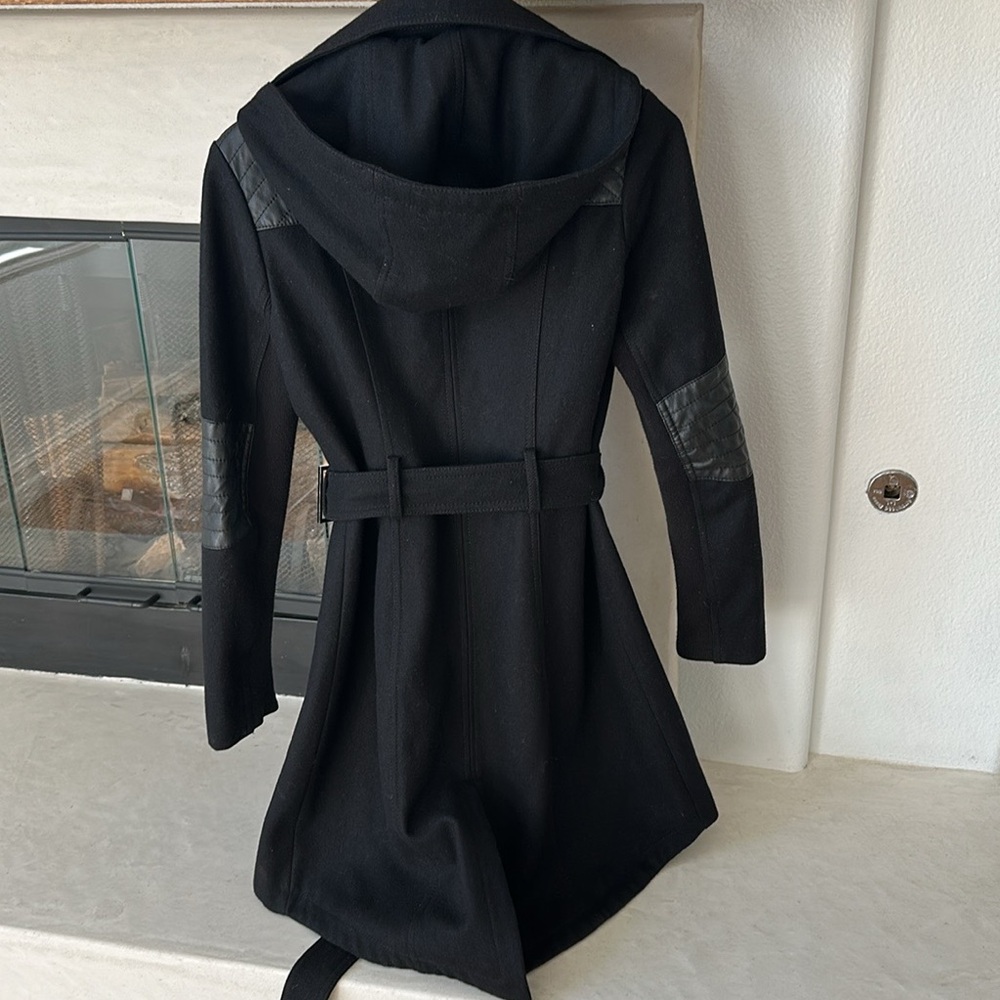 Bcbgeneration Black Hooded Jacket/Coat - image 5